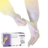 Biotek® Medical Grade 6mil White Powder-Free Latex Gloves, Large, 9" Long, 100 per Package redirect to product page